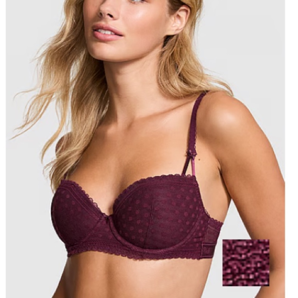 NWT PINK
WINK LIGHTLY LINED BALCONETTE BRA